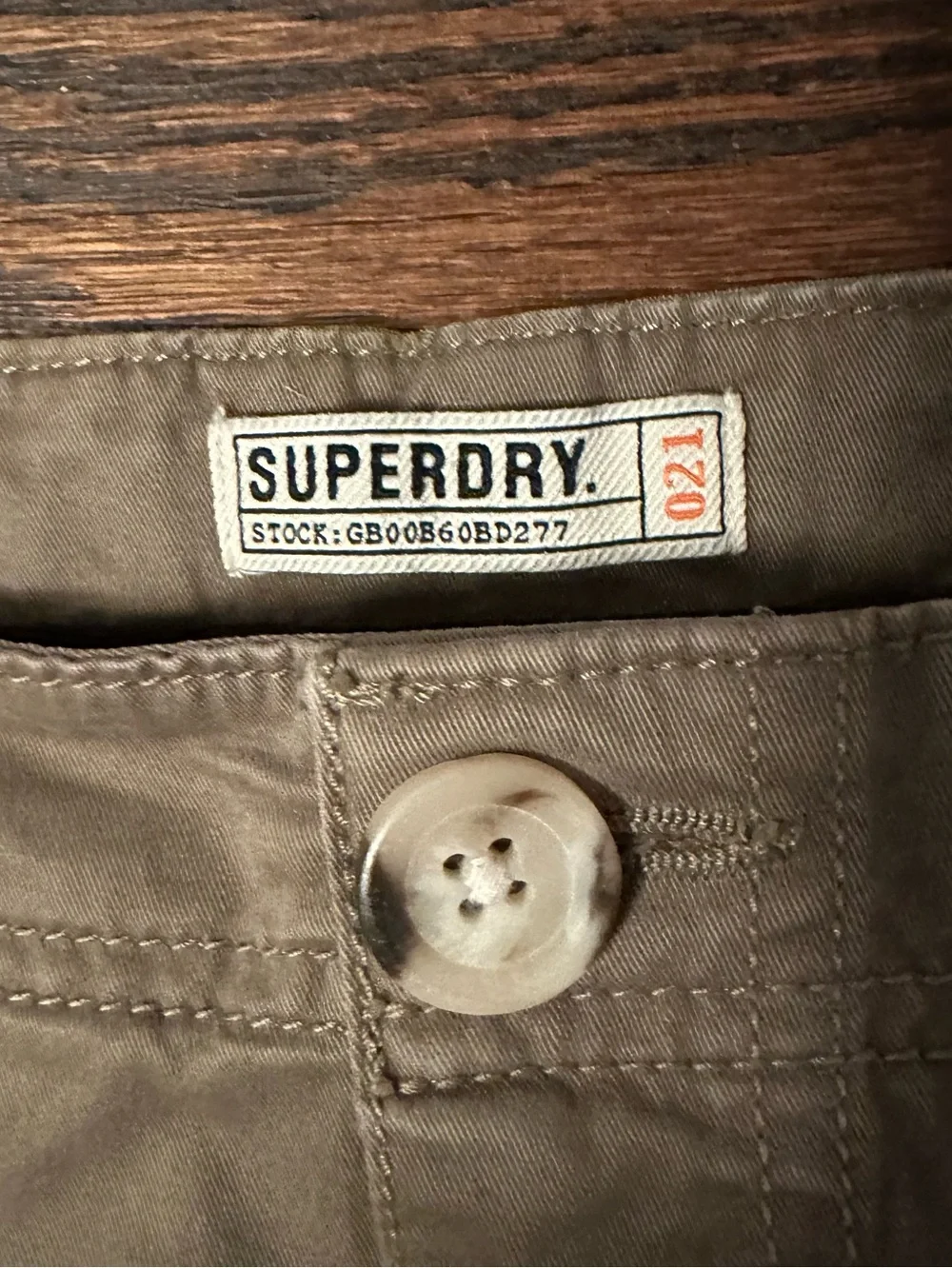 Superdry Utility Cargo Mini Skirt Olive Khaki UK 14 US 10